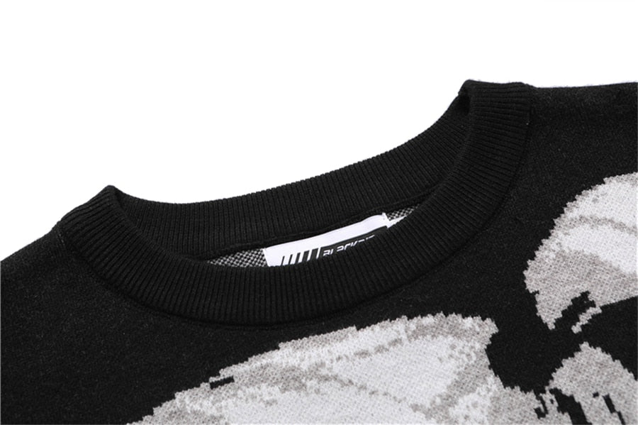 Oversized Misa "Fatal Love" Crew Knit Sweater