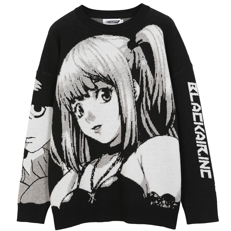 Oversized Misa "Fatal Love" Crew Knit Sweater