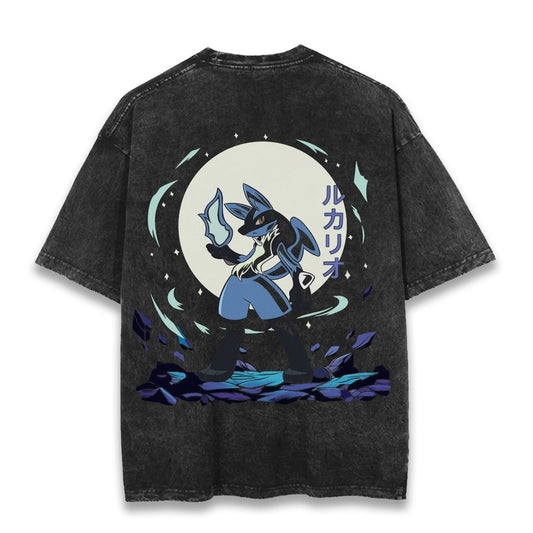 "Enchanted Lucario" Back Print Vintage Tee