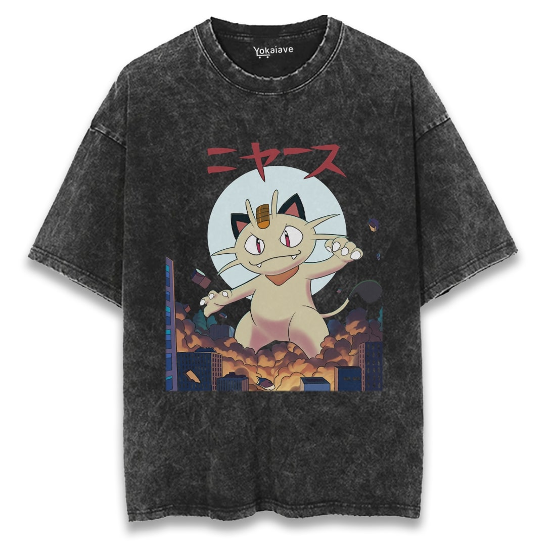 "Meowth City Boy" Vintage Tee