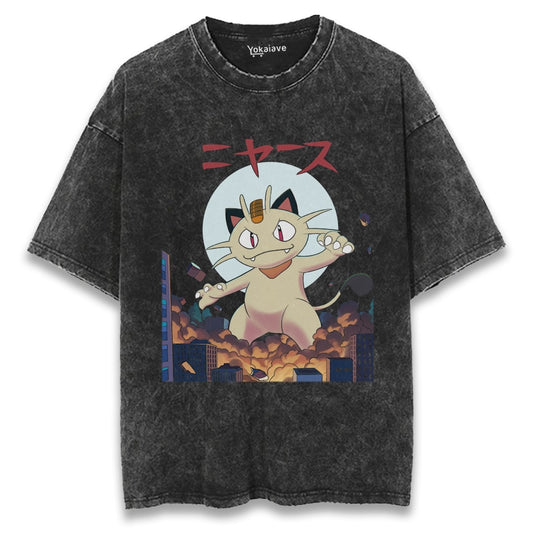 "Meowth City Boy" Vintage Tee