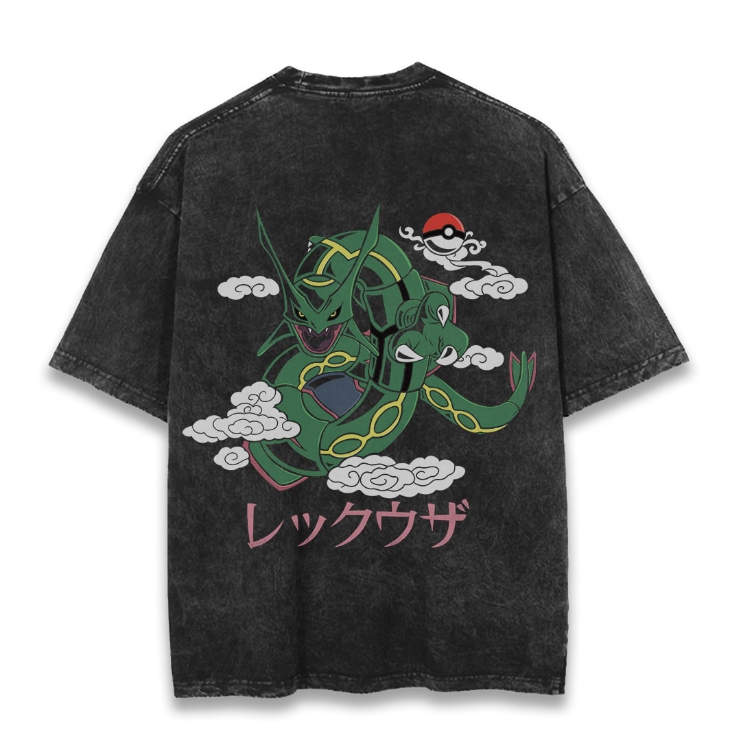 "Tempest Rayquaza" Back Print Vintage Tee