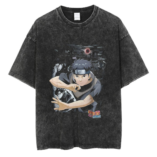 "Shisui the Teleporter" Black Washed Vintage Tee