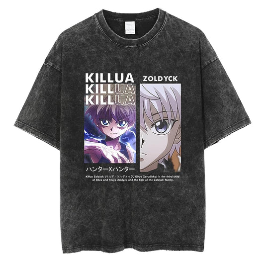 "Killua Lightning Burst" Vintage Washed Tee