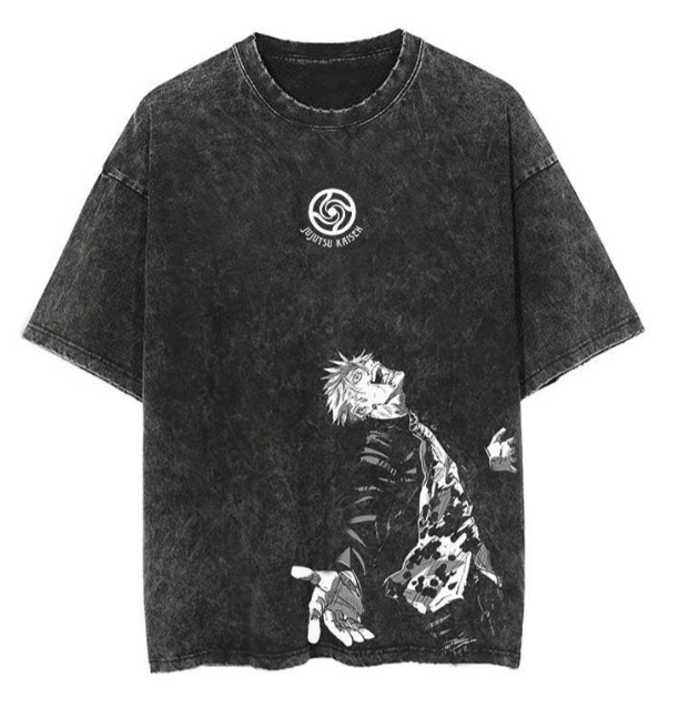 "Unrivaled Gojo" Black Washed Vintage Tee