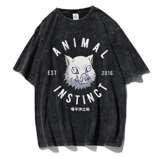 "Inosuke Animal Instinct" Vintage Tee