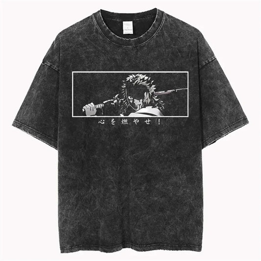 Rengoku Monochrome Vintage Tee