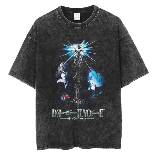 Death Note "Spiral" Black Washed Vintage Tee