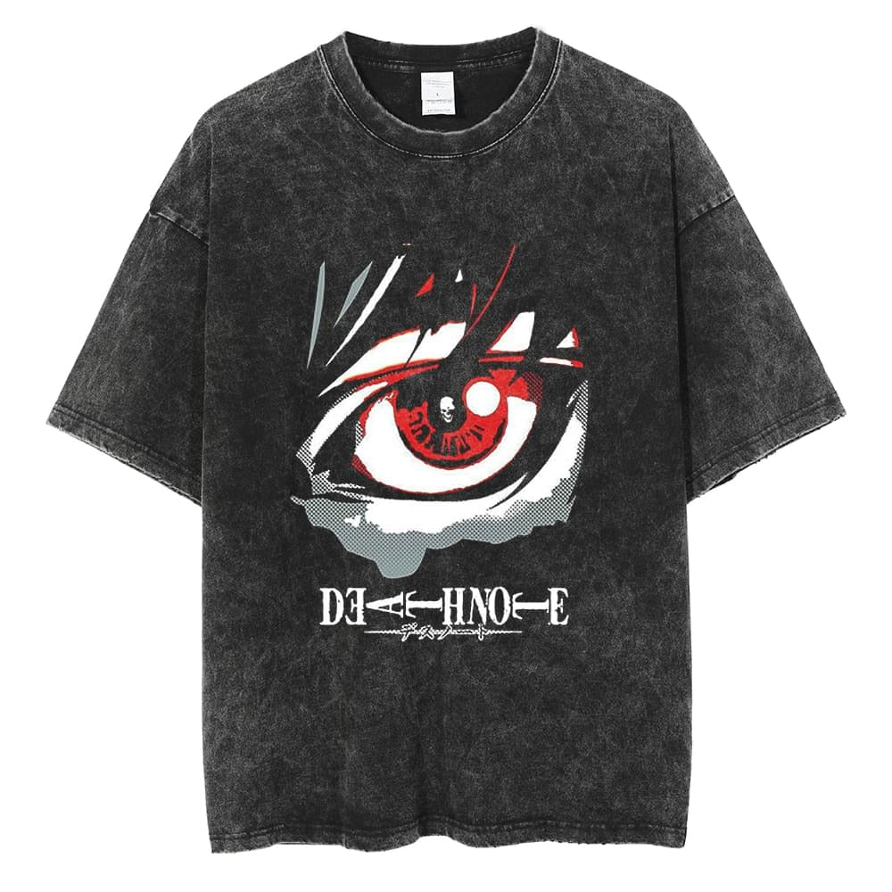 Shinigami Eyes Black Washed Vintage Tee