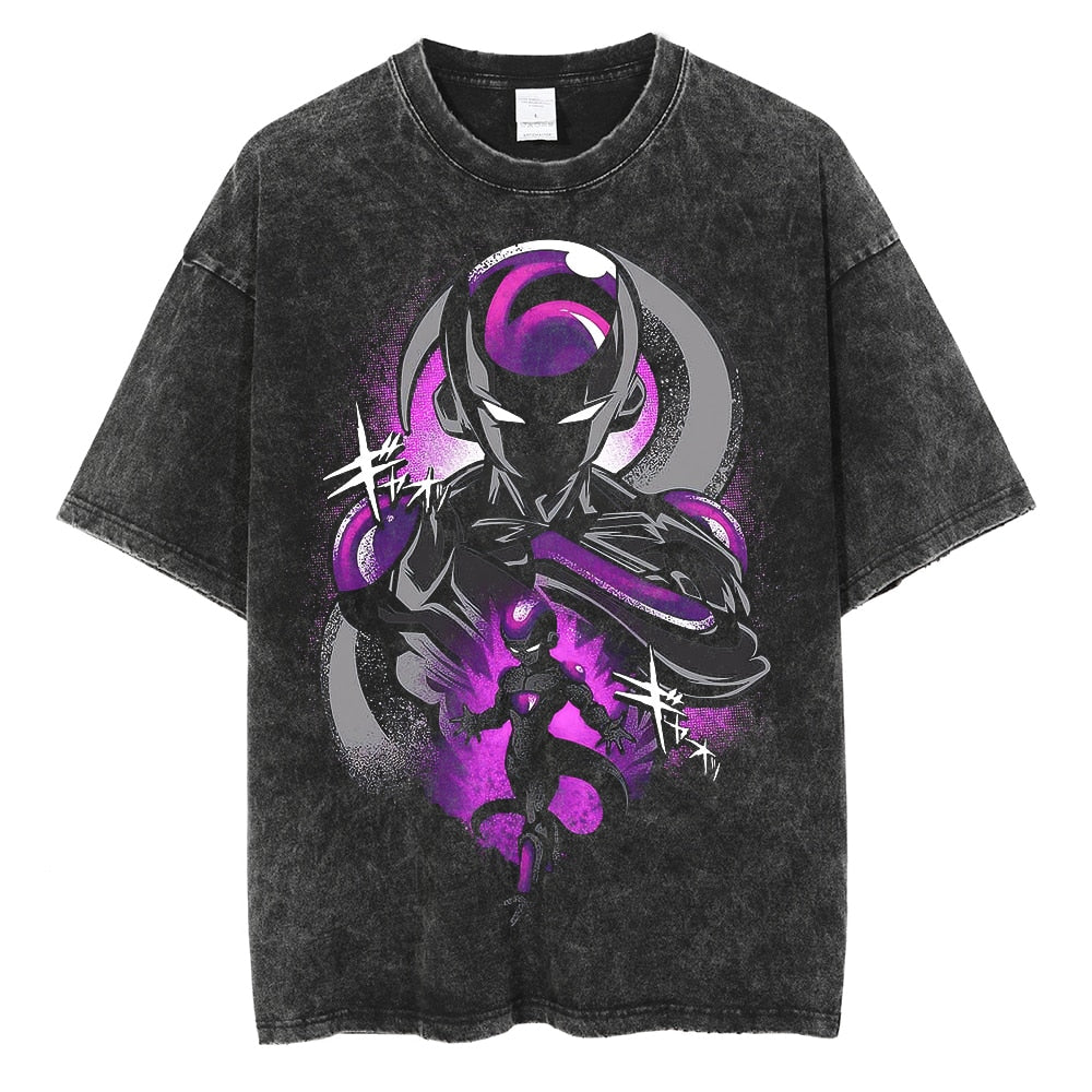 "Frieza Destroyer" Black Washed Vintage Tee